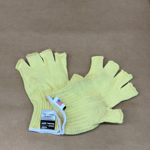 Fingerless Kevlar Gloves - Yellow