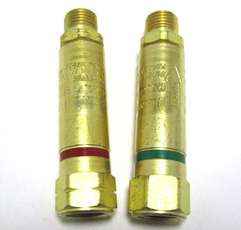Flashback Arrestors - Set of Two, One Oxy & One Fuel Gas