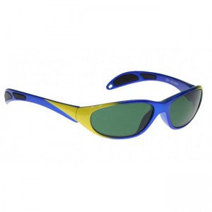 Model 208 (Blue/Yellow) Plastic Glassworking Safety Glasses, #GB-P2-208-BY